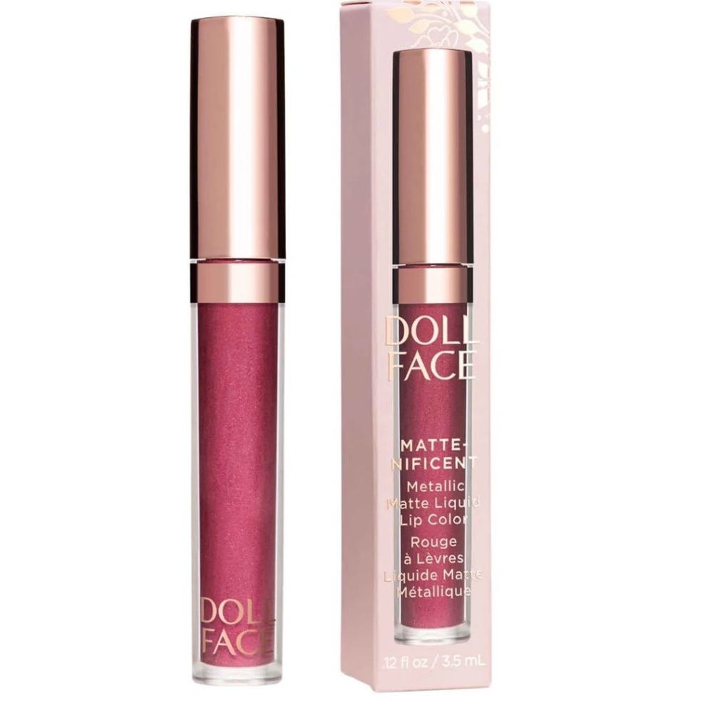 Doll Face Matte-nificent Metallic Liquid Lip Color Mercury